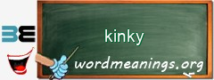 WordMeaning blackboard for kinky